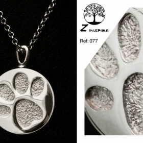 Huella de plata para cenizas