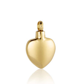 colgante para cenizas corazon oro