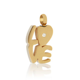 colgante para cenizas de mascota de oro