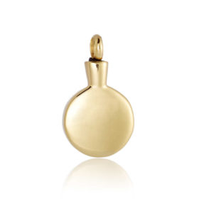 colgantes con cenizas de oro