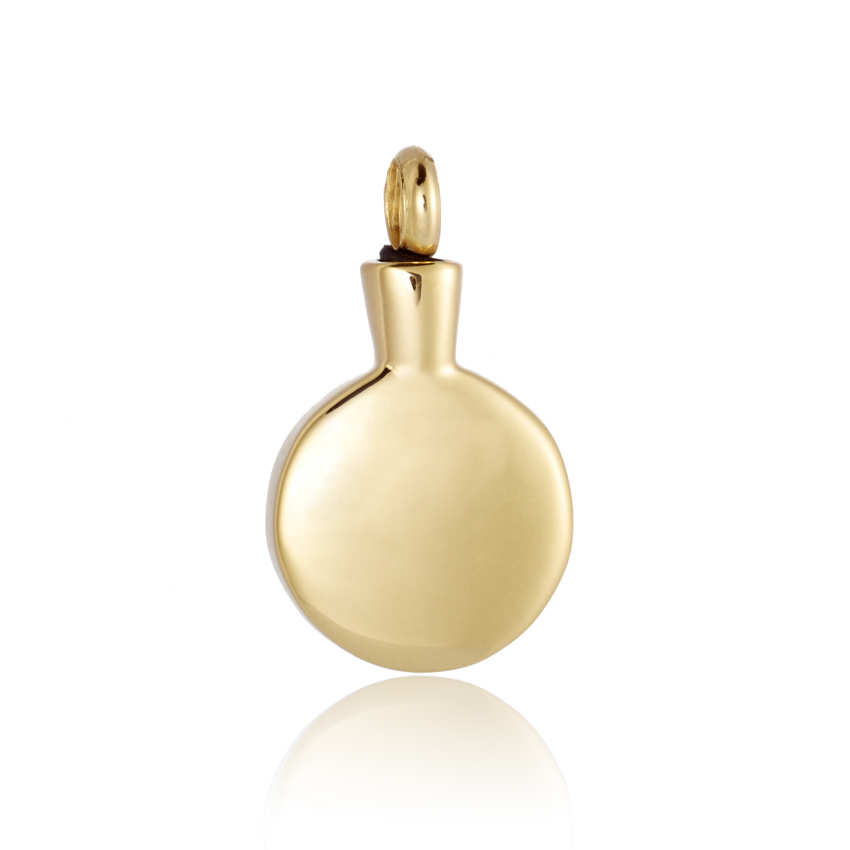 colgantes con cenizas de oro