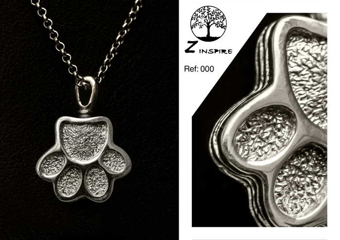 Huellita Eterna de Plata