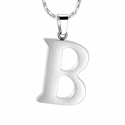 Colgantes para cenizas de plata Letra