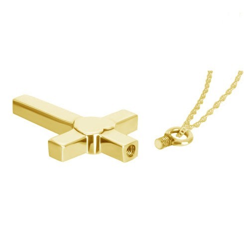 Joyas para cenizas de oro doblado.