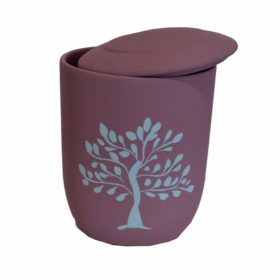 urna biodegradable arbol de vida morado