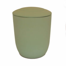 Urna para cenizas biodegradable verde